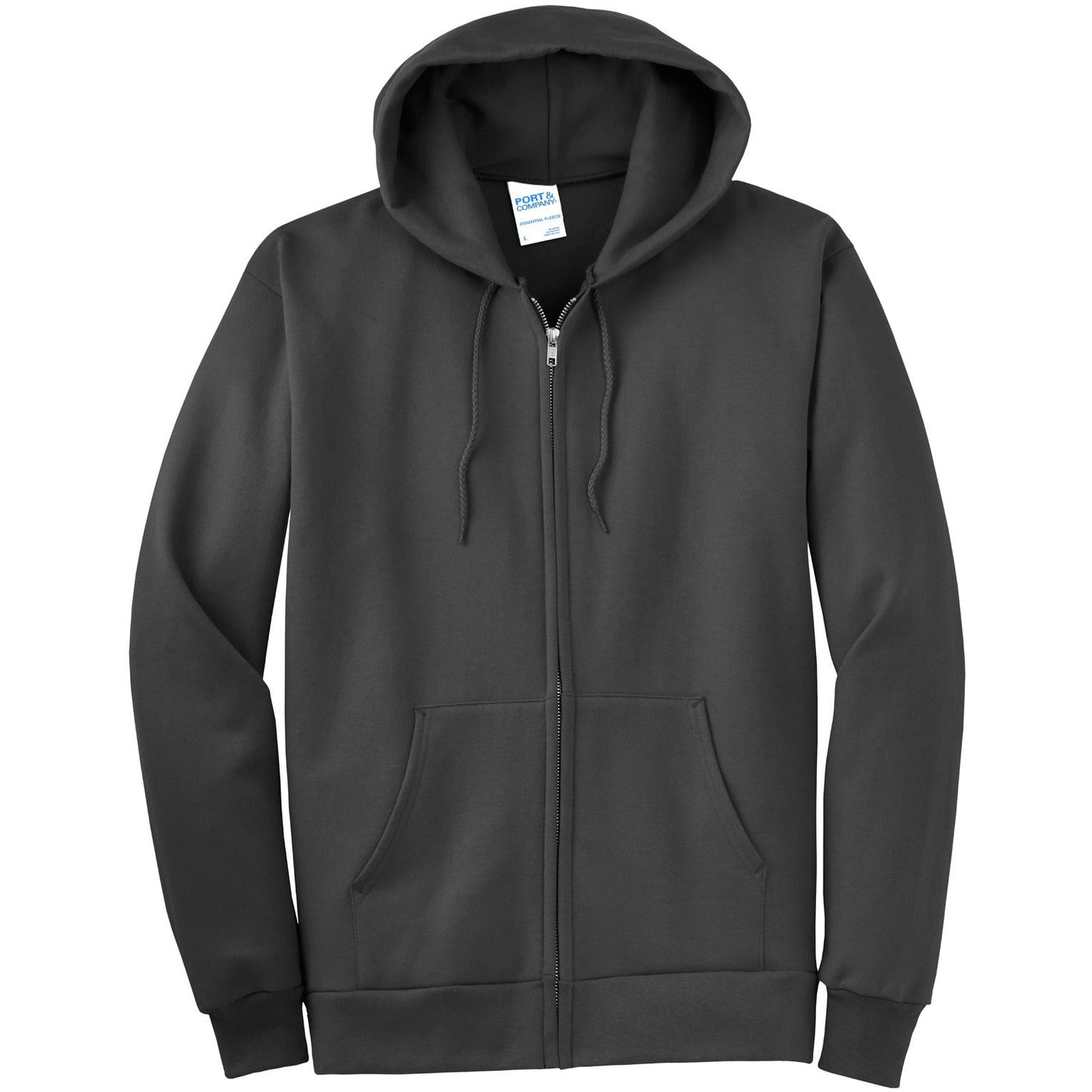 Port & Company® Tall Essential Fleece Full-Zip Hooded Sweatshirt